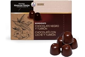 Chocolates Marcos Tonda - Caja De Bombones Rellenos | Bombones Para Regalar | Caja Bombones 150 G | Caja De Chocolates Para Regalar | Caja Regalo Chocolate
