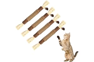 olyee Silvervine Chew Sticks,Kitten Toys Natural Cat Teeth Nip Cleaning Teeth Chew Catnip Toys for Indoor Cat Cleaning Kitten Stress Release