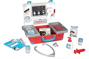 Smoby Toys - Arztkoffer Kinder (groß) - Spielzeug-Doktorkoffer inkl. Ausstattung - großer Notarzt-Koffer für Kinder ab 3 Jahren