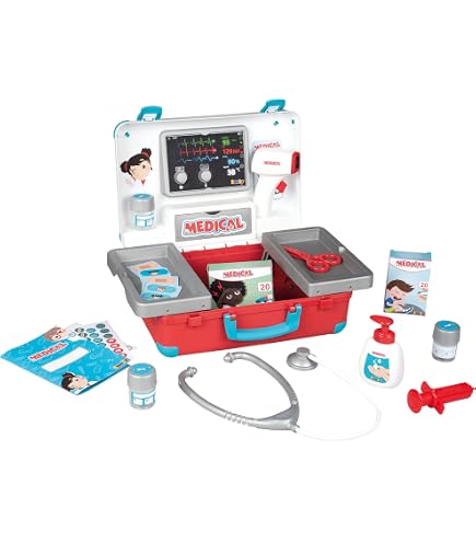 HERSITY Veterinario Giocattolo Zaino Kit con Peluche Cane Accessori Pet