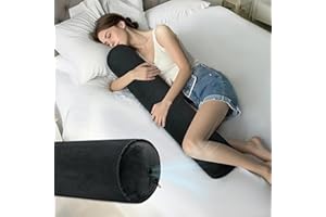 ONTYZZ Cuscino Corpo Gonfiabile Cuscino Lungo Adulti Bambini Cuscino Rotondo Bolster per Dormire Abbraccio Indietro Collo Supporto Dormiglione Laterale Cuscino Coccole