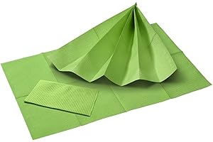 DENTALSEVEN Salviettine politenate VERDE MELA 500 pezzi tovaglioli salviette bavaglie towel up dentista estetica