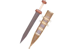 ‎BATTLE-MERCHANT Battle-Merchant Gladius inkl. Scheide | Aus Mainz, 1. Jh. | Metall Mittelalter Deko Schwert echt für Erwachsene | Römer Gladius Schwert aus Stahl