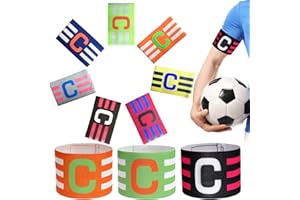 Syhdfxknp Brazalete Capitan Futbol Niño Brazalete Capitan Niño Elástico Brazalete de Capitan de Futbol Brazalete de Fútbol Multicolor Ajustable Fútbol y Rugby Deportivo para Adultos