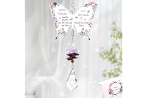 DAZZROI Best Friend Birthday Gifts for Women, Butterfly Crystal Suncatcher Friendship Gift for Special Friend, Sun Catchers Pendant Hanging Decor for Home Window Garden Birthday Anniversary