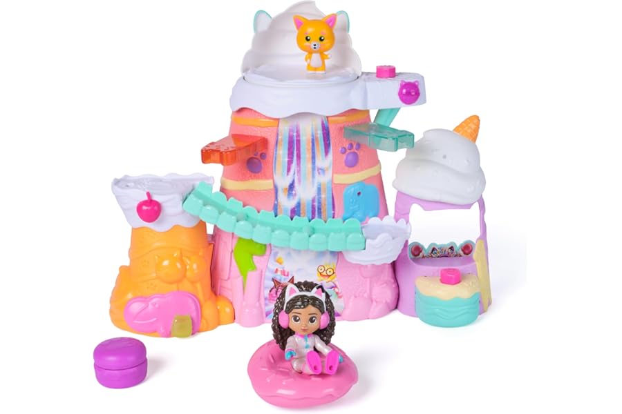 Gabby's Dollhouse: The Movie, Gabby's Sweet Treat Mountain Playset, 12-Piece Set with Figures and Accessories, Kids Toys for Girls and Boys Ages 3 and Up