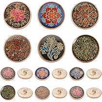 10 stks 15/20/25/30mm Goud Grote Knopen voor Kleding Ronde Metalen Knopen voor Naaien Kleding accessoires Jas Shirt Jas Knopen-Gouden, 25mm-10 stks