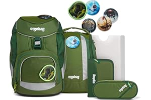 ergobag Pack Set ergonomischer Schulrucksack, Vorgänger-Kollektion, flexibel 6-teilig 1.Klasse Grundschule