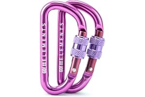 ‎GO!ELEMENTS GO!elements Karabiner Schlüsselanhänger - Micro 6 - Mini Karabinerhaken klein mit Schraubverschluss