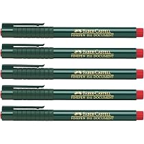 5 Star Faserschreiber 0,4 Mm – 12er Pack In Rot, Für Präzises Schreiben & Markieren