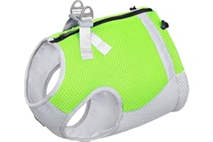 POO4KARK 1 Stück Sommer-Hundeweste, sofortige Hundekleidung, atmungsaktives Hundekostüm für Spaziergänge, Hunde-Shirts, Sommer-Tanktop, Eisweste für kleine Hunde, Katzen, Spaziergänge, Zubehör (Green, S)