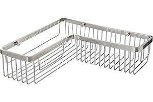 Tatay Estanteria Ducha Esquina Rectangular Aluminio | Incluye Tornillos | Compatible Sistema Sin Taladro (Quick Fix) | Resistencia Humedad | Moderno | Fácil Drenaje | 30x8,5x30 cm - Modelo Aluminium