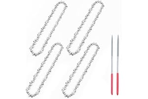 SEESII 6 Inch Chainsaw Chain 4 Pack with Sharpening Kit – 1/4" LP .043" Gauge 36 Drive Links, Compatible with SEESII 334411 6-inch, SINPY MNCS-118, Supstable 6C12S, WITKID, and More