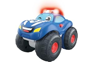 Baby Clementoni - Elia Auto della Polizia, Macchinina Bambino 1-4 Anni, Gioco Prima Infanzia, Macchina con Suoni e Sirene, Stimola Manualità, Vista e Udito, Made in Italy, Lingua Italiana, 17501