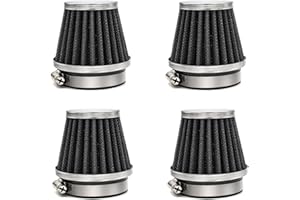 Wai Danie 4Pcs 54mm Motorcycle Universal Air Filter Cleaner Motor Air Pod Compatible with Yamaha Honda Suzuki Kawasaki Dirt Bike ATV Moped Pit Bike Scooter for 70cc 100cc 110cc 125cc 150cc 200cc