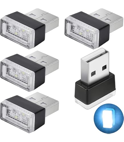10 Luci LED USB Per Auto - Mini Luce Ambiente Rossa, Plug And Play Per Interni Auto E Non Solo - Foto 4