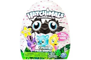 HATCHIMALS 6034128 Collezionabili Confezione da 1 Ovetto, Personaggi Assortiti