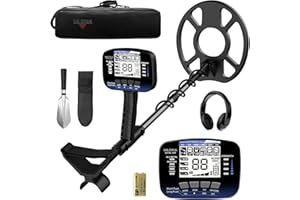 DR.ÖTEK Detector de Metales Profesional para Adultos y Niños, Impermeable para Oro con Modos Pinpoint y Terreno, Emparejamiento Rápido, 6 Modos, Alta Precisión, Ligero y Fácil de Usar,Azul