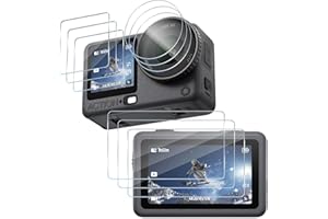 HidWee für Panzerglas kompatibel mit DJI Osmo Action 6 Schutzfolie, 3 Stück 9H Härte Anti-Kratzer Schutzglas, HD-Klarheit Bläschenfrei Displayschutzfolie