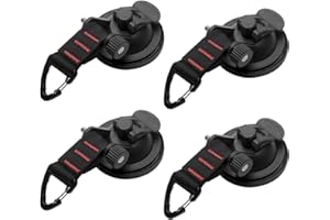 ORETG45 Ventouse multifonctionnelle en polyuréthane avec crochet de fixation pour auvent latéral de voiture (60 mm)