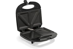 NYRA Electric Sandwich Maker 3 Layer Non-Stick Aluminium Sandwich Plate Toasted Sandwich Maker, Sandwich Toaster Press Machine 820w Make 2 Makes 2 Toasties in 4 Minutes (Black)