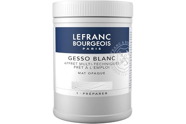 Lefranc Bourgeois Additif - Gesso Acrylique Blanc Pot de 500 ml