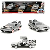 Jada Delorean 9333399314R00 1:32 &Ouml;l&ccedil;ek 40. Yıl D&ouml;n&uuml;m&uuml; Trilogy Metal G&ouml;vdenin İkonik Modelleri Resmi Lisanslı &Uuml;r&uuml;n