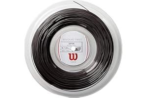 Wilson Unisex – Erwachsene Revolve Twist Saitenrolle 200m-Grau Tennis-Saite