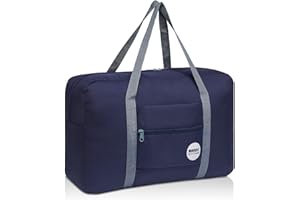 WANDF Bolsa de Viaje Plegable de Nailon Resistente al Agua