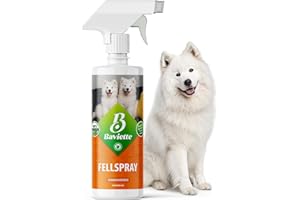 Baviette Hundepflege – 500ml Fellspray für Hunde mit Omega-3-6-9 aus Leinöl – mikrobiologisch inspirierte Pflegeformel für Glanz, leichte Kämmbarkeit & gepflegtes Fell – biologisch abbaubar