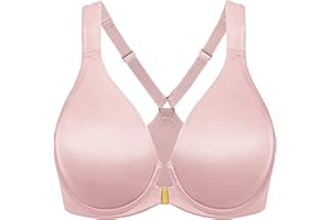 DELIMIRA Damskie Biustonosze z przodu Plunge Non Wyściełane Gładkie Racerback Underwear