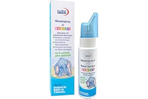 ‎EURHOVITAL EuRho® Vital Nasenspray für Babies ab 3 Monaten | Mit 100 ml isotonischem Meerwasser | Reinigt und befeuchtet die Nase | Unterstützt die Atmung | 100% natürliche Inhaltsstoffe