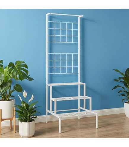 HSSZXFR 6 Tier Metal Plant Stand Creative Heart Shape Plant Shelf