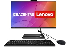 Lenovo IdeaCentre AIO 3 komputer stacjonarny | wyświetlacz Full HD 27" | AMD Ryzen 5 7530U | 16 GB RAM | 1TB SSD | zintegrowana karta graficzna | Windows 11 | czarny