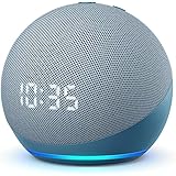 Echo Dot (4th generation) | Smart speaker with clock and Alexa | Twilight Blue