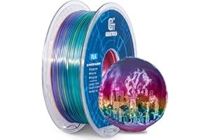 GEEETECH PLA Jedwabny filament 1,75 mm, drukarka 3D filament PLA 1 kg szpula (l-wielokolorowa)