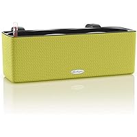 LECHUZA CUBE Color Triple, Limettengrün, Hochwertiger Kunststoff, Inkl. Balkonkastenhalterung und Stick…