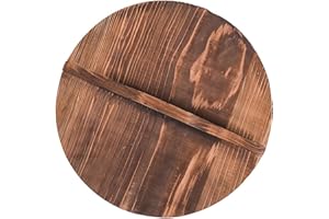 Fenteer Coperchio per Padella in Legno Coperchio per pentole Coperchio a Goccia in Legno Coperchio per frittura per pentole da Campeggio per Uso Domestico, 26 cm