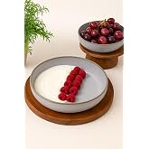 K&uuml;tahya Porselen Moderna 4 L&uuml; 20 Cm Kase Gri (Amblemli) Gri 20 CM