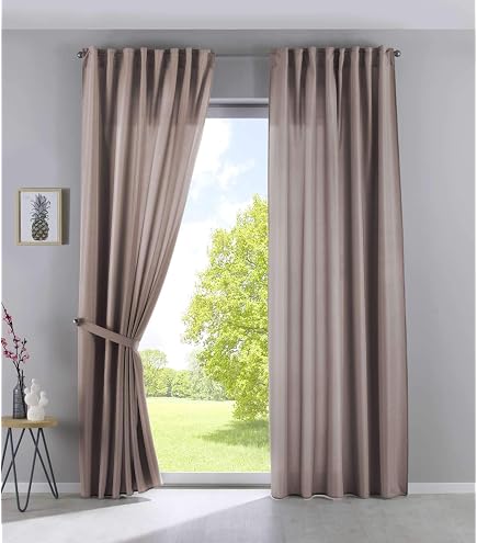 Tenda oscurante Cheverny Velluto viola occhielli 140x250 cm | Leroy Merlin