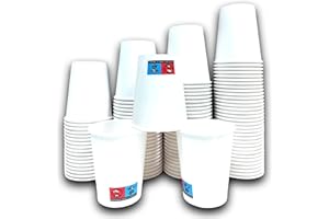 RAJDAL [900pcs] Gobelets Blanc Jetables 180 ML Ultra Résistant Spécial Distributeur automatique. En Papier Carton Certifié FSC MIXTE et Recyclable. Idéal Entreprise, Bureau, Association et Commerce
