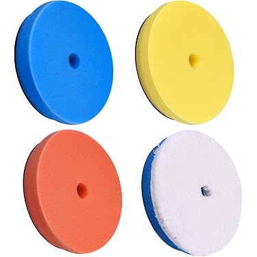 Kit 8 Tampons Polissage Voiture 100mm En Laine - Avec Adaptateur M14, Pour Polissage, Cirage, Meulage