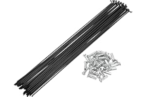 Motoforti Universal Bicycle Spokes Bike Wheel Spokes 14G Carbon Steel 1 Set