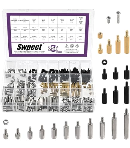 Entretoises Laiton M2x4mm+3mm Mâle-femelle Pour Drone FPV - Lot De 10 Pièces, Neuf, Marque Uxcell