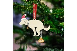 QYLAZUNE Dog Gift for Women Christmas Decorations Wood Sign Men Doggy Lovers Mum amd Dad Christmas Birthday Gifts Sisters, Friends, Xmas Tree Ornaments for For Home, Office Home Accessories Decoration