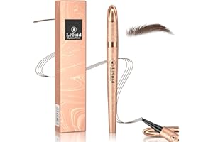 FRXVUC Augenbrauenstift, Wasserfester Augenbrauen-Stift, Wischfest Flüssiger Augenbrauenstifte, Schnell Trocknend und Langlebig, SchweiÃŸfest, Mühelos Schaffen Natürliche Augenbrauenform (B-Dunkelbraun)