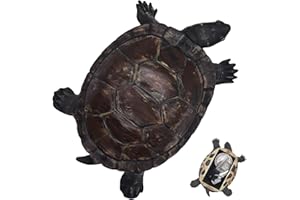 USEAMIE Hide a Spare Key Holder Tortoise Large Ornament Keeper Safely Hiding Key or Important Items for Outdoor Garden or Indoor Turtle Shape