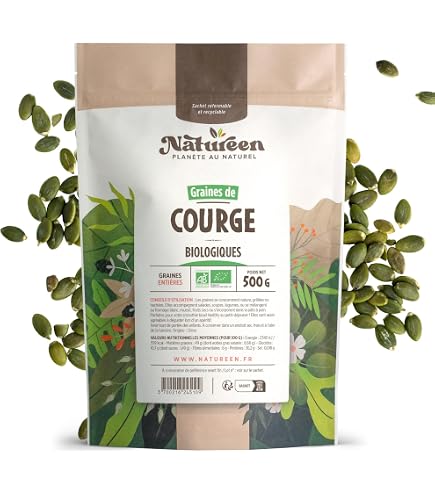 Graines De Courge BIO - Pot De 275g - Marque Gph Diffusion - Produit Neuf