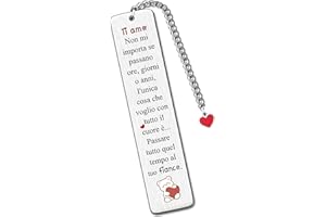 HZBLAZ Moglie Marito Segnalibri Regalo Compleanno Regalo San Valentino Natale Dolce Amore segnalibro Carino Giorno Bianco Apprezzare Matrimonio Anniversario Amore Promemoria Ricordi Fidanzata Fidanzato