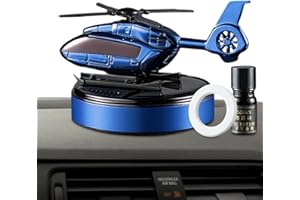 HUDHOWKS Solar Power Helikopter Auto Lufterfrischer Solar Auto Lufterfrischer - Solar Aromatherapie Diffusor rotierender Lufterfrischer Kreativer Auto-Parfü -Erfrischer für Männer und Frauen